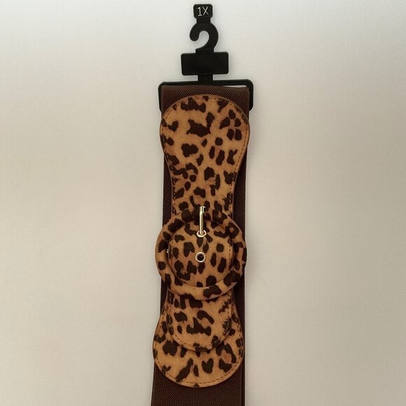 PLUS SIZE CATO LEOPARD ANIMAL PRINT BELT 1X - Picture 9 of 9